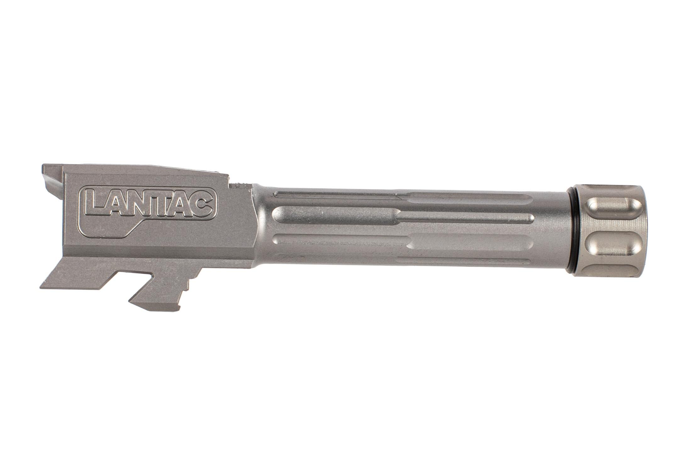 Lantac 9INE Fluted Threaded Glock 43 Compatible Barrel Stainless